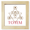 thumbnail image 1 of Affichage de Table de Mur de Cadre d'Image Carré de Lignes de Totem de Points Triangulaires, 1 of 3