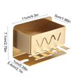 thumbnail image 3 of PONPRNGY Multi Functional Stainless Steel Non Perforated Toothbrush Rack Mouthwash Cup Toothbrush Cup Storage Rack, 3 of 6
