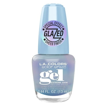 L.A. COLORS Gel Glazed Nail Polish, Glass Slippers, 0.44 fl oz
