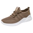 thumbnail image 1 of Zapatillas deportivas de malla transpirables para mujer, informales, con cordones, cómodas, deportivas, a la moda para estudiantes, 1 of 8