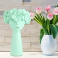 thumbnail image 2 of Nmdmisc Vase - Resin Sculpture Female Head Face Flower Vase Decoration, Unique Vase Centerpiece for Home Decor,Green, 2 of 4