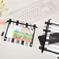 thumbnail image 4 of ALAZA 2 Pack Pencil Pouch Gray Stripes Pencil Case for 3 Ring Binder Clear Window Pencil Bag Organizers, 4 of 6