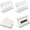 Clear, variant on Jointown 50pack Mini Clear Sign Display Holder with Blank Labels,2.36*1.57 Inch Horizontal Slanted L-Shape Plastic Name Card Price Card Tag Label Counter Top Stand