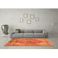 thumbnail image 3 of Ahgly Company Indoor Rectangle Abstract Orange Modern Area Rugs, 7' x 9', 3 of 4