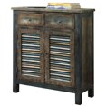 thumbnail image 1 of Bowery Hill Console Table in Antique Oak and Teal, 1 of 1