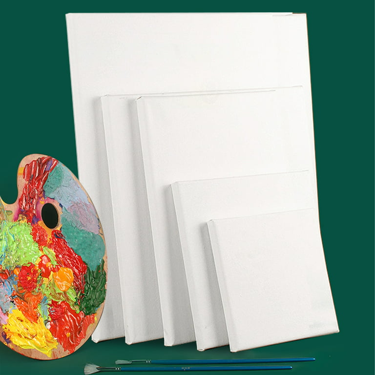 Crafts 4 All Canvases for Painting - Blank Canvas Boards, Triple Primed  100% Cotton Canvas Panels for Acrylic, Oil & Watercolor Paint | Bulk Art
