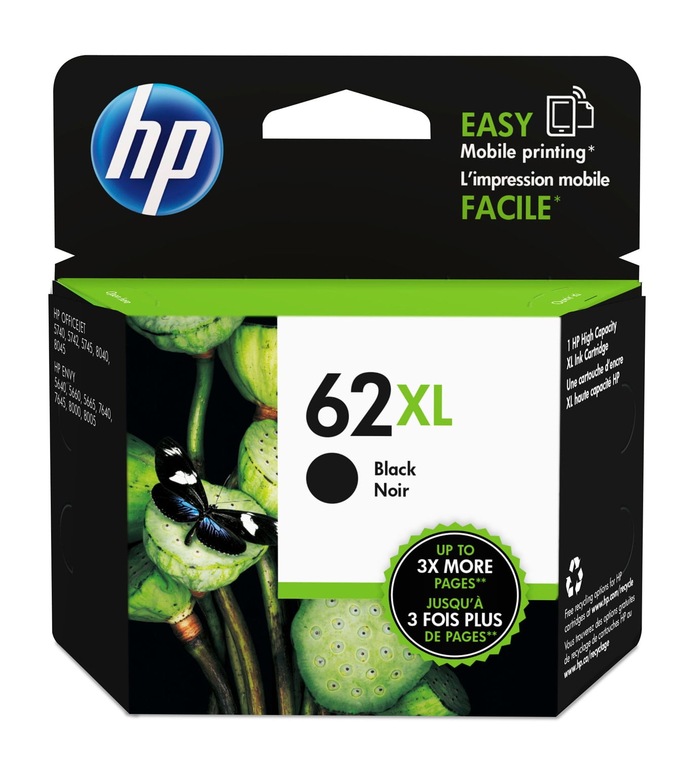 HP Original 62 Tri-color Ink Cartridge (C2P06AN) for HP Original 62 Tri-color Ink Cartridge (C2P06AN) for