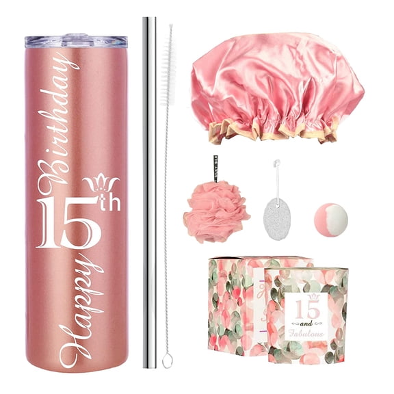 MEANT2TOBE 15th Birthday Bundle: Gifts, Decorations, Tumblers & Party Supplies for the Perfect Celebration of Your Girl's Special Day!
