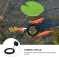 thumbnail image 2 of WRITWAA 1Set Fish Feeding Circle Plastic Black for Floating Feeding and Drifting, 2 of 6