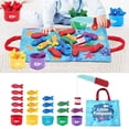 thumbnail image 4 of YWIYIUD 1 Set Portable Sensory Learning Toys Fishing Game Toy for 1 Year Old Early Learning Toy with Stacking Cups and Color Sorting Suitable for Educational Toys and Birthday Gifts, 4 of 8