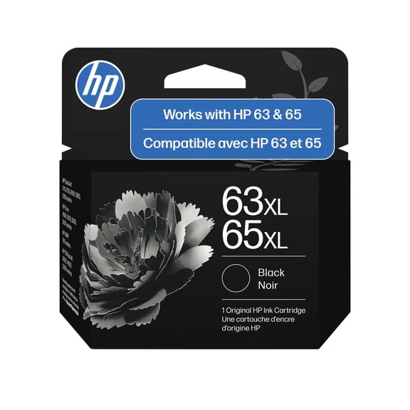 HP 63 & HP 65 are now One Cartridge, HP 63XL / HP 65XL Black Ink Cartridge (B7RT5AN)
