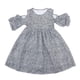 thumbnail image 1 of Vestido informal de fiesta con hombros descubiertos y estampado de leopardo para niña, 1 of 7