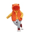 thumbnail image 2 of GiLiling Baby Boys Girls Hooded Puffer Vest Winter Lightweight Sleeveless Bear Ears Zipper up Jacket Down Vest Coat Kids (Orange, 2-3 Years), 2 of 3