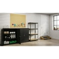 thumbnail image 2 of Iron Horse 3800 Riveted Steel Shelving, 4-Shelf, 16Dx30Wx60H, Black, 2 of 6