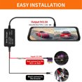 thumbnail image 4 of Dash Cam Hardwire Kit Alta Seguridad Vigilancia 24h Para Mirror Cam Navegador Detector GPS de Radar Cámaina de Tablero de Coche Cable Duro CámaD, 4 of 7