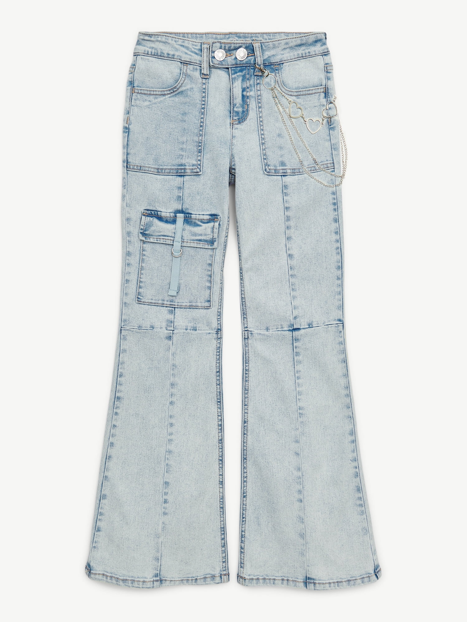 Justice Girls Cargo Flare Jeans, Sizes 6-18