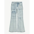 thumbnail image 4 of Justice Girls Cargo Flare Jeans, Sizes 6-18, 4 of 5