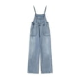 thumbnail image 7 of MEZZALL Girls Denim Overalls Jumpsuit Casual Loose Fit Straight Leg Baby Toddler Kids Playwear Jumpsuits Fall Fashion Stylish One-Pieces, 7 of 7