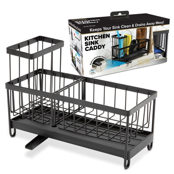 Kitchen Sink Caddy™ Organizer – Rustproof Sponge Holder  Dish Brush Storage Rack for Countertop  Sink