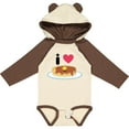 thumbnail image 3 of Inktastic I Love Pancakes Boys or Girls Long Sleeve Baby Bodysuit, 3 of 5