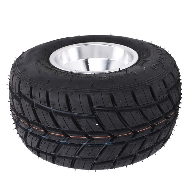 ATV Tires, Excellent Grip 10x4 50 5 Front Rim Wheel Tire Enhanced Traction Explosion Proof Aluminum Alloy Rim for Cart
