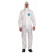 Ansell Hooded Coveralls,White,3XL,Elastic,PK25 WH18-B-92-111-07