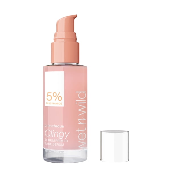 wet n wild Prime Focus Clingy Serum Primer, 0.9 Fl oz, with 5