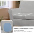 thumbnail image 6 of Spandex Stretch 2 Pieces Armchair Cover Super Soft Armchair Slipcovers Water Repellent Couch Covers Sofa Chair Cover for Living Room Furniture Protector Washable(Light Grey), 6 of 14