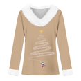 thumbnail image 3 of MHFRRA Camiseta Informal de Manga Larga, Cómoda y Suave para Uso Diario, Ideal para Fiestas y Temporadas. Caqui, 3 of 3