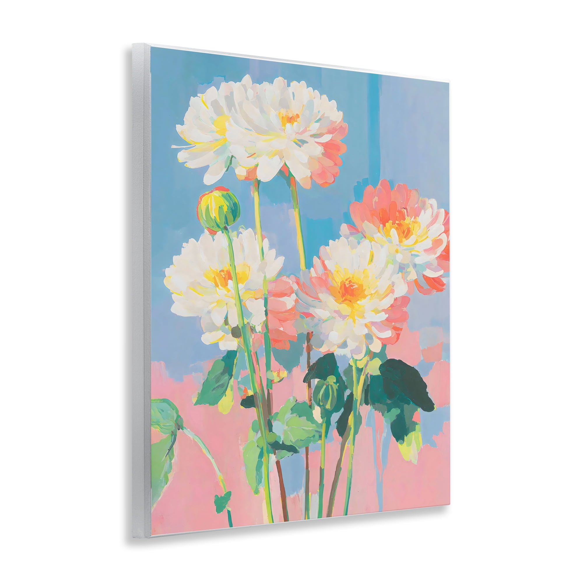 Stupell Industries Colorful Chrysanthemum Impressions Wall Plaque Art, design by Sisi and Seb