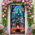 thumbnail image 3 of Spooky Gothic Pumpkin Banner Haunted Halloween Ghost for Holiday Decoration Party Decor Indoor Event, 3 of 5