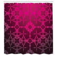 thumbnail image 3 of Ambesonne Magena Shower Curtain, Mosaic Vintage Pattern, 69"Wx84"L, Magenta, 3 of 5