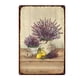 thumbnail image 1 of Hojalata Rectangular 30*20cm Serie Flores Plantas (salvia), 1 of 9