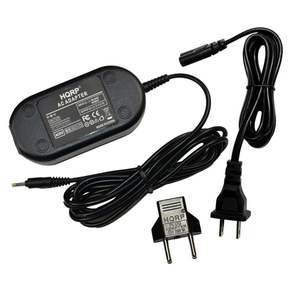 HQRP AC Power Adapter Supply Cord for Kodak EasyShare Z812 IS, Z8612 IS, Z885 Digital Camera plus Euro Plug Adapter