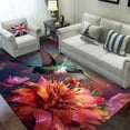 thumbnail image 3 of Flowers Hummingbird Door Mat Rugs Indoor Outdoor Non Slip Entrance Front Door Doormat for Bathroom/Kithchen/Bedroom/Living Room Rectangle Area Rug , Modern Home Style, 3 of 6