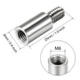 thumbnail image 2 of Uxcell Joystick Shaft Extender Stainless Steel M6 Thread  Control Rod Extension  1" x 0.4" 3Pcs, 2 of 2