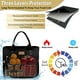 thumbnail image 4 of EASYA Bolsa de almuerzo grande con aislamiento para el trabajo, lonchera térmica de nailon para mujer, bolsa de mano a prueba de fugas con bolsillo de almacenamiento (negro), 4 of 5