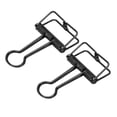 thumbnail image 3 of Paper Binder Clips, Metal Hollow Binder Clips 50Pcs Sturdy  For Report For Document Black, 3 of 8