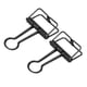 thumbnail image 1 of 50 clips huecos para carpetas de papel de metal para documentos, informes de prueba, color negro, 1 of 12