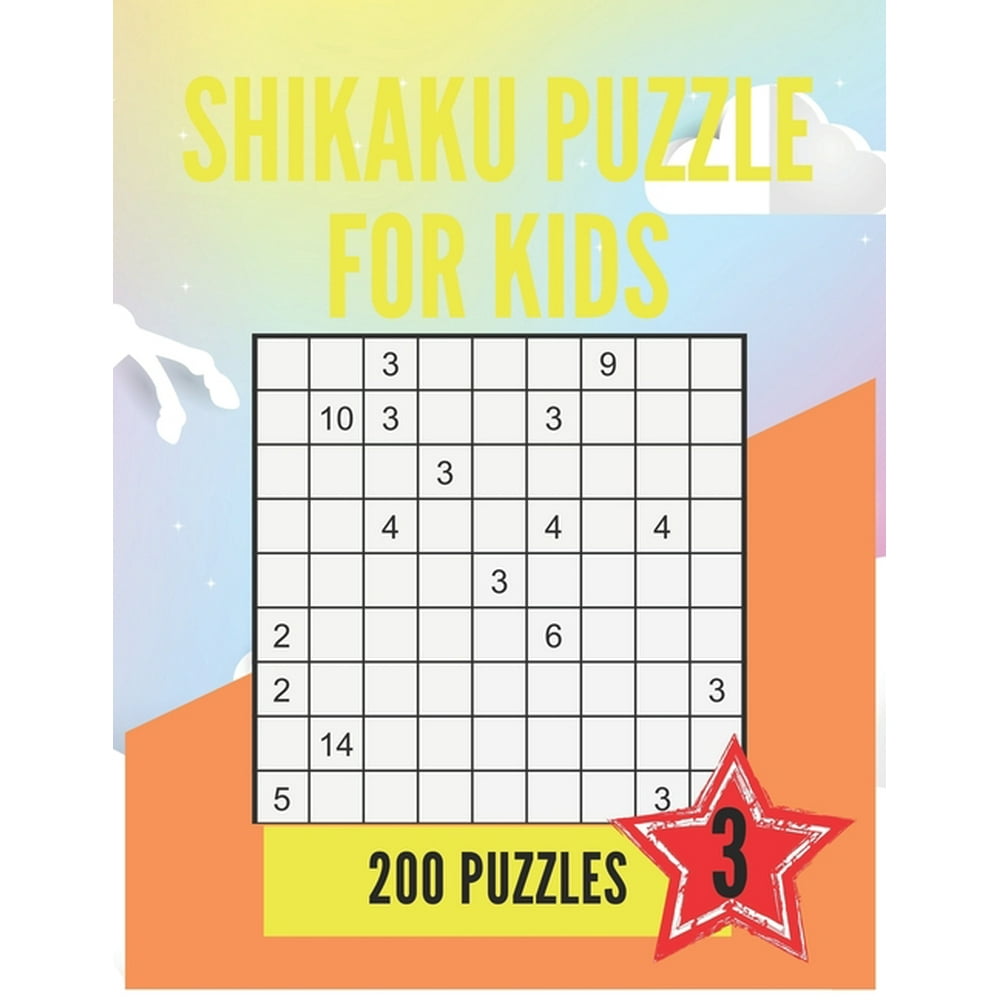 Shikaku Puzzle 200 Puzzles for Kids Ages 912, Large Print Easy Japan