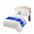 thumbnail image 2 of Xipuska Blue Christmas Truck Bed Runners for King Size Bed, Decorative Bed Throws for Foot of Bed, Xmas Tree Snowman Snowflake Bed Runner Sofa Throw Bedding Scarf Protector Slipcover for Bedroom, 2 of 6