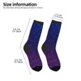 thumbnail image 2 of Uemuo Neon Glitter Printed Kids Boys Socks Seamless Crew Socks Crazy Funny Athletic Sport Socks for Children, 2 of 6