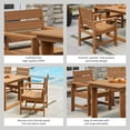 thumbnail image 4 of Better Homes & Gardens Ezra Outdoor HDPE Dining Chair, 2-Pack, Teak, 4 of 11