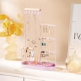 thumbnail image 2 of Organizador de joyas ProCase con bandeja para anillos, color rosa, 2 of 7