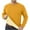 42# Yellow, variant on Mens Crewneck Thermal Shirts Sherpa Lined Sweatshirts Winter Warm Soft Fleece Long Sleeve Thick Pullover Tops Yellow M