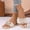 Beige, variant on Eltusu Women Flat Slide Sandals, Slip On Open Toe Casual PU Summer Shoes Black Size 9
