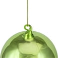 thumbnail image 3 of Northlight 3.5" Shiny Lime Green and Matte White Glass Christmas Ornament, 3 of 5