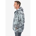 thumbnail image 2 of Kingsize Men's Big & Tall Fleece Zip-front Hoodie Jacket, 2 of 6