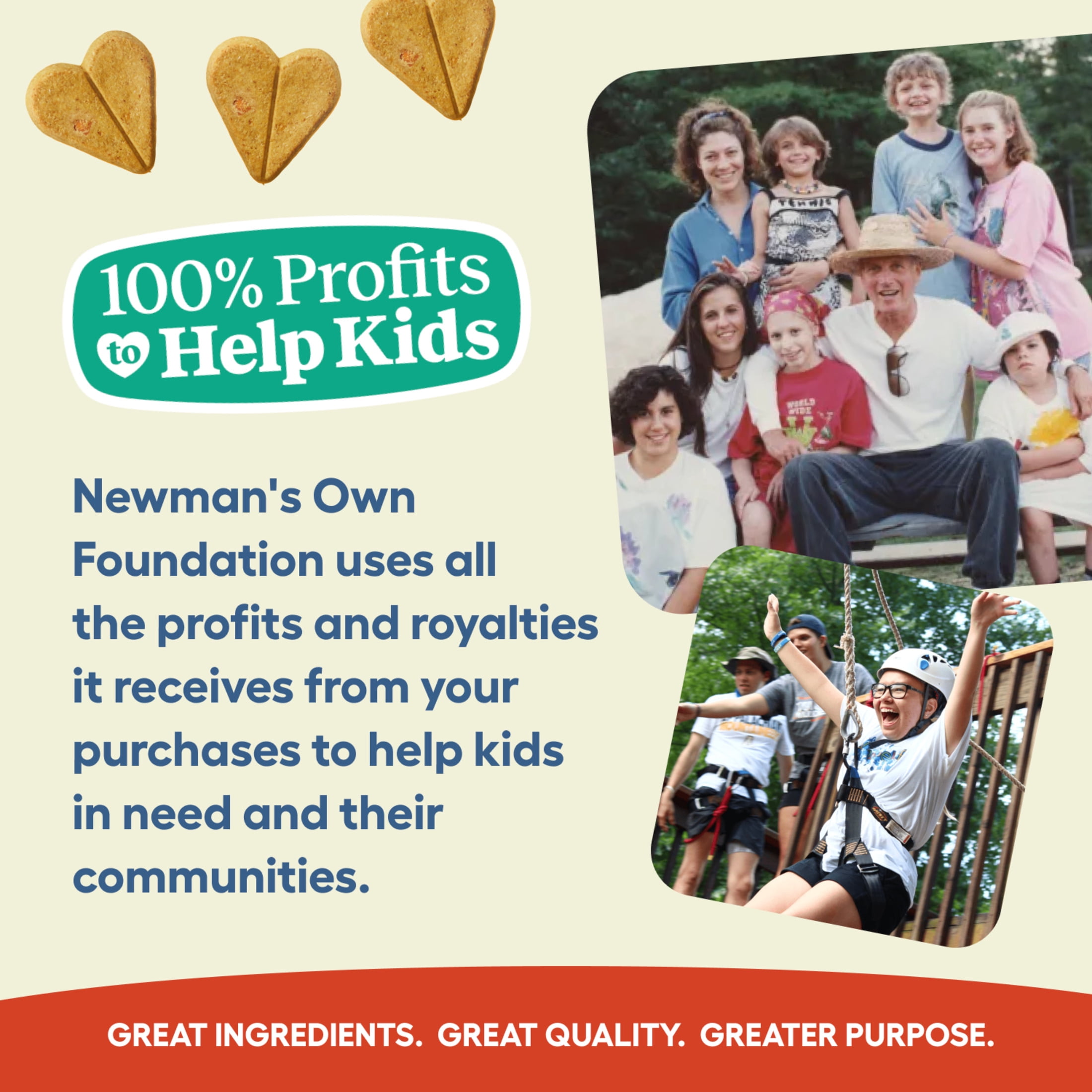 (2 pack) Newman's Own Peanut Butter Dog Biscuits - Oven Baked Crunchy Dog Treats, 10 oz Bag