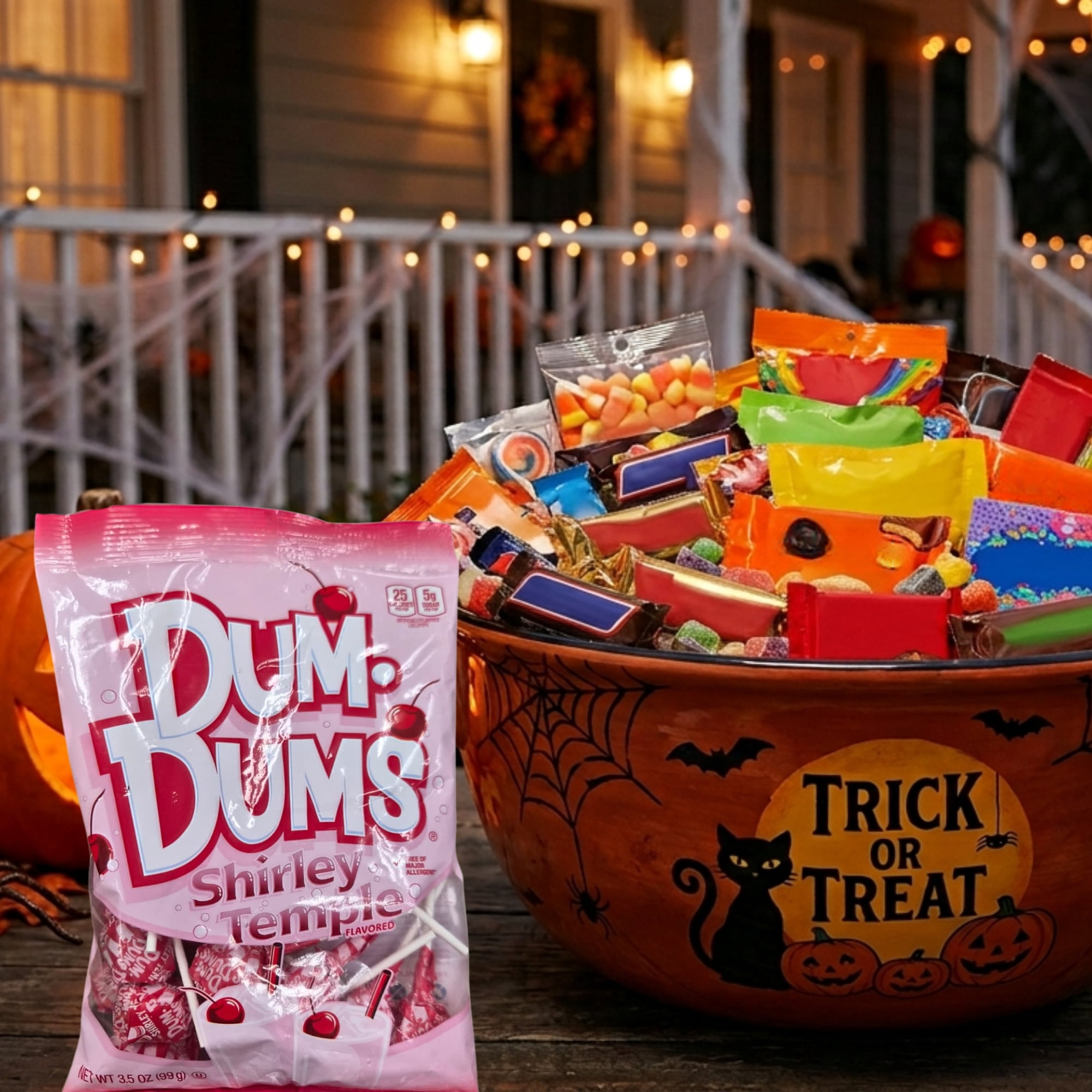 Dum Dums Shirley Temple Flavored Lollipops, Cherry Citrus Candy Party Favor Stocking Stuffer Treats, 3.5 oz Bags, Pack of 2